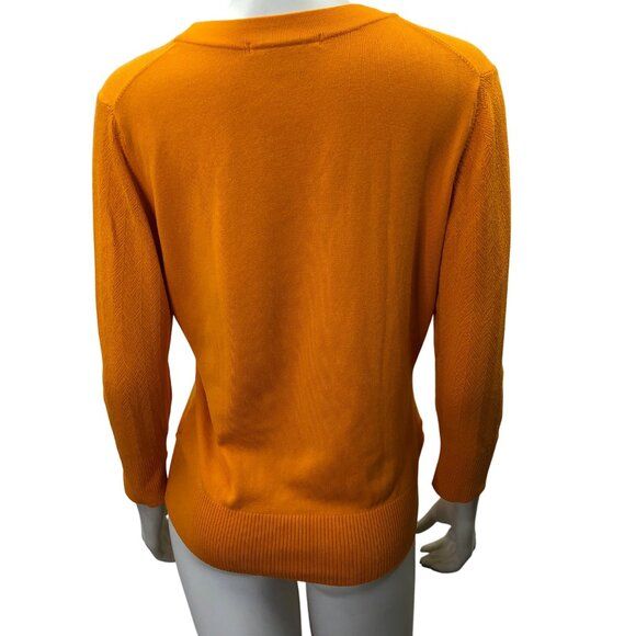 Nike Golf Fit Dry Womens Orange Knit Sweater Long Sleeve Lightweight Md - Picture 5 of 7